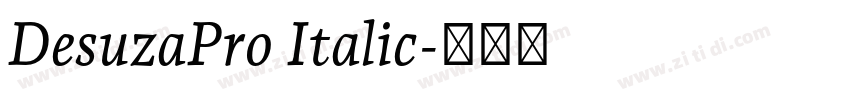 DesuzaPro Italic字体转换
